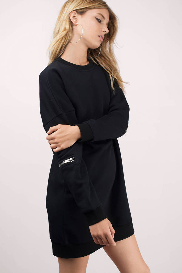Brooklyn Black Sweater Dress