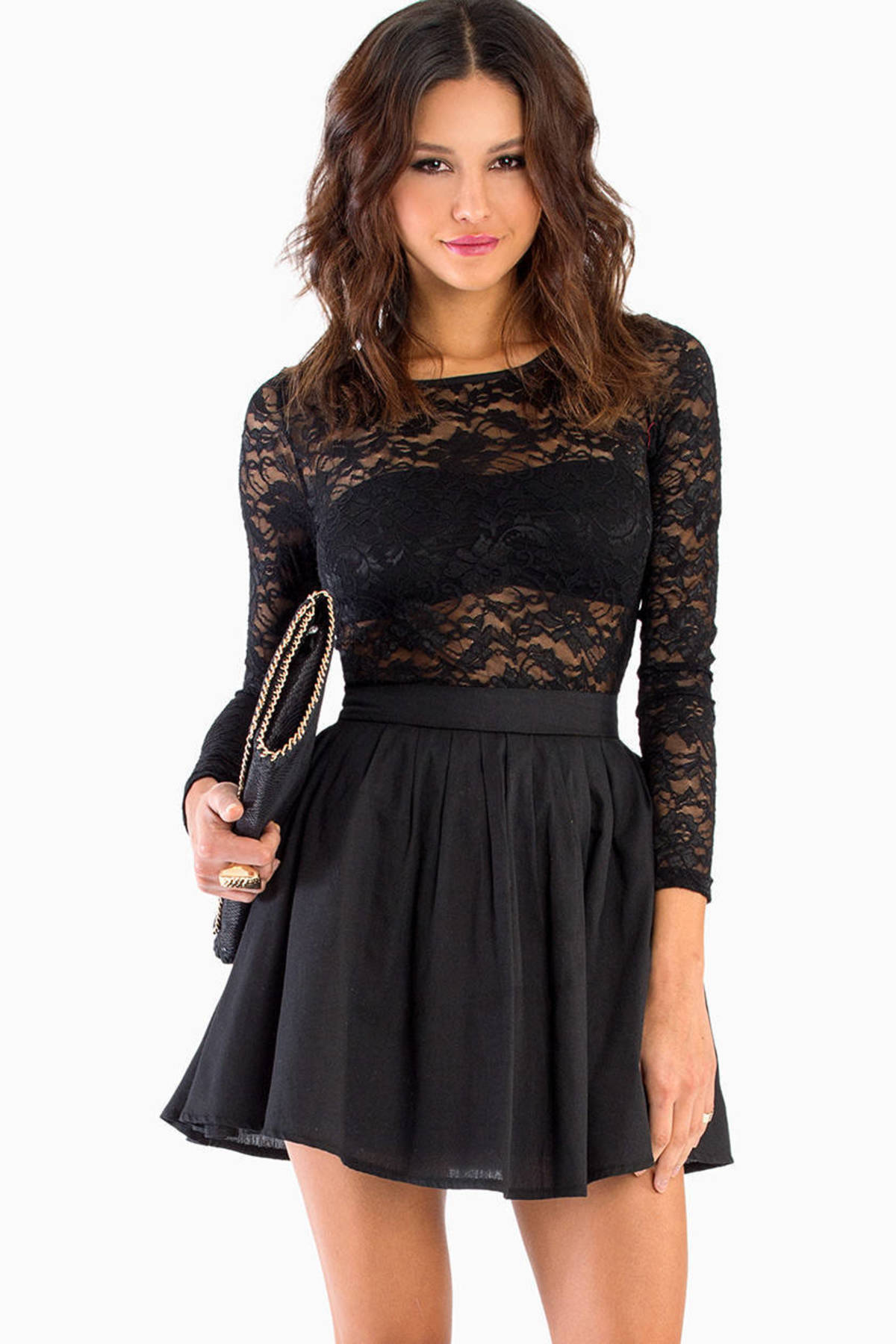 Katerina Skater Dress in Black - $34 | Tobi US