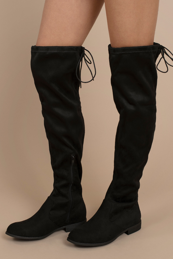 suede knee high boots