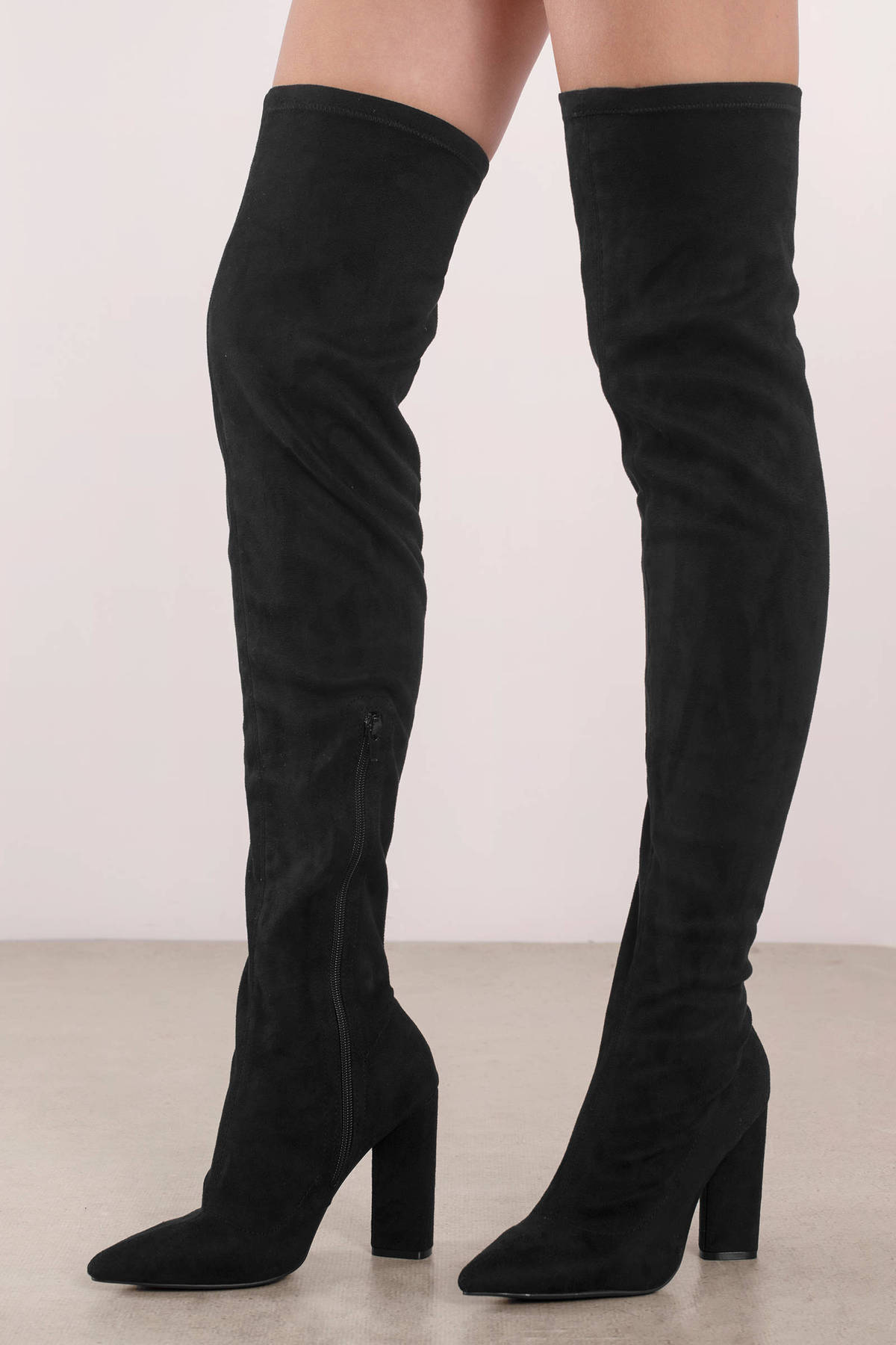 Black Boots - Fall Thigh High Boots - Tall Black Skinny Boots