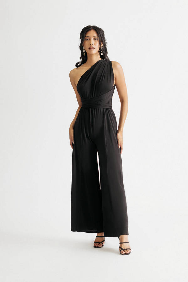 One More Chance Black Multiway Jumpsuit