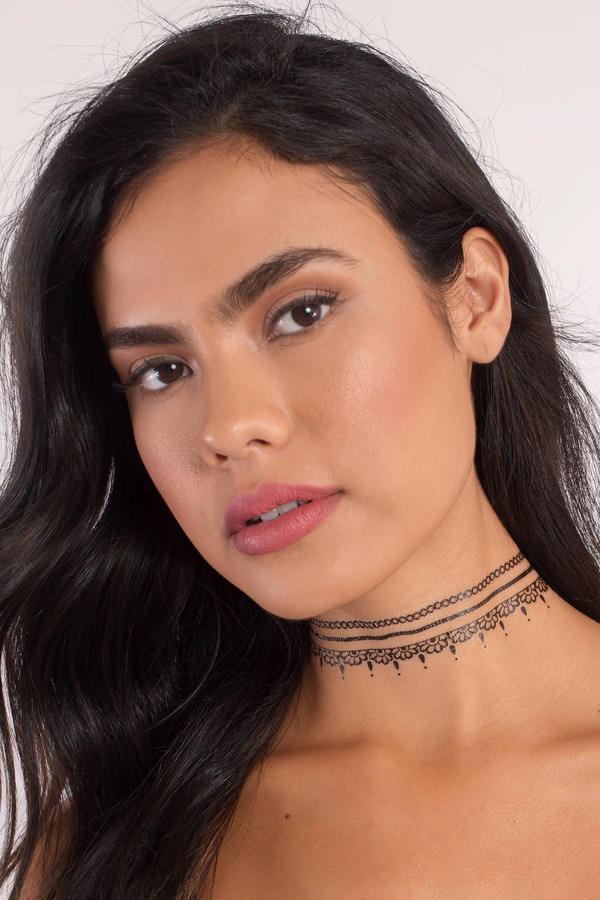 INKED by Dani The Indie Black Choker Temporary Tattoo