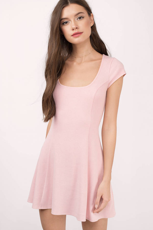 Blush Dress - Short Sleeve Dress - pink ...