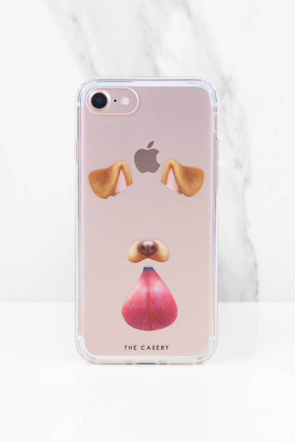 Clear Dog Filter Phone Case
