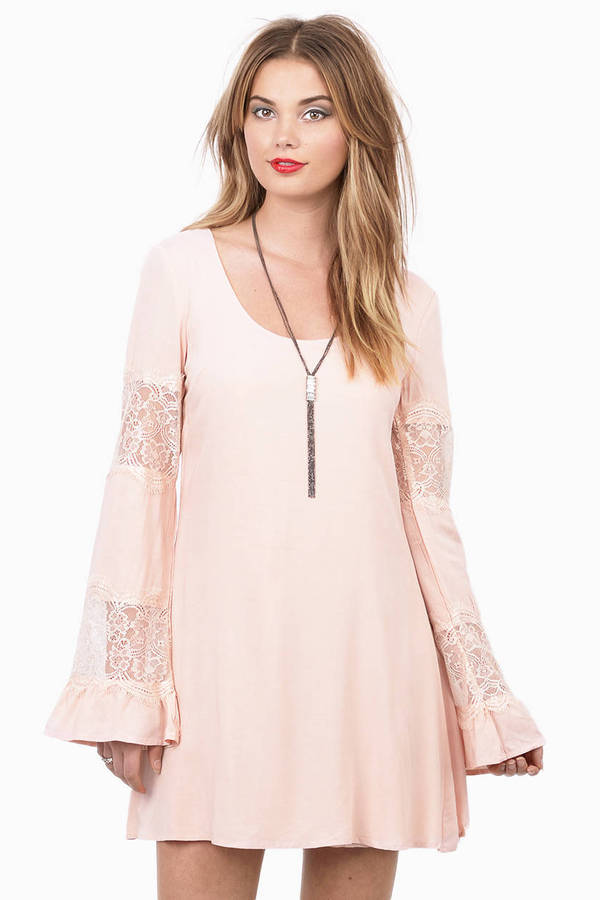 Belle Lace Dress in Dusty Pink - $28 | Tobi US