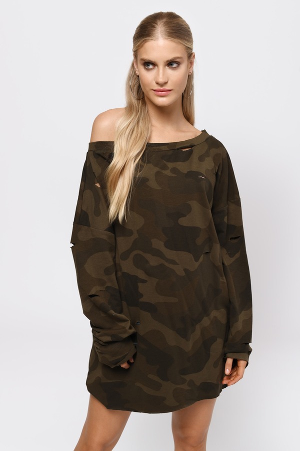 Sleeve It To Me Green Shift Dress