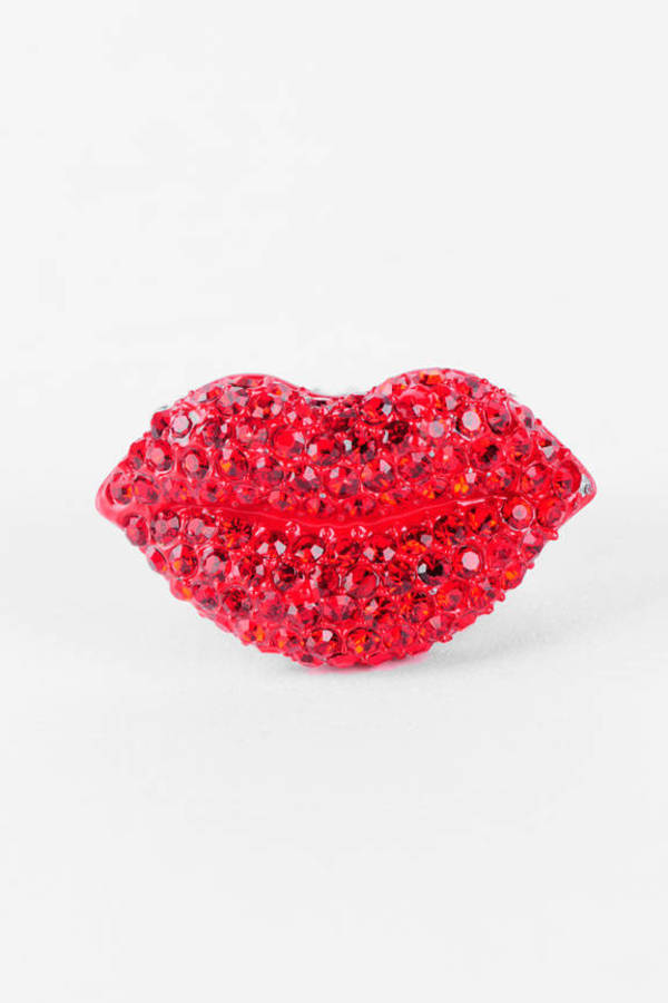 Lip Smack Ring in Red - $15 | Tobi US