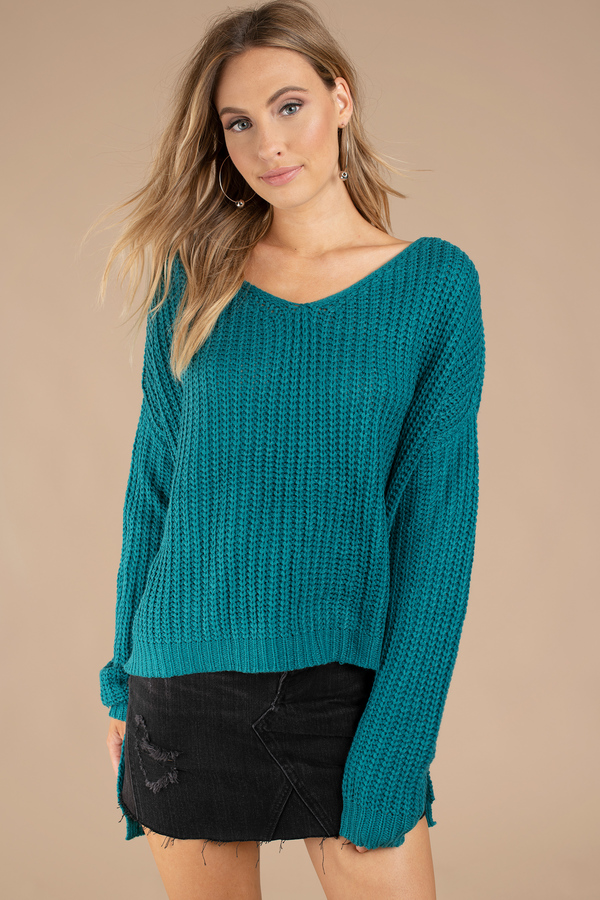 Some Nights Teal Sweater