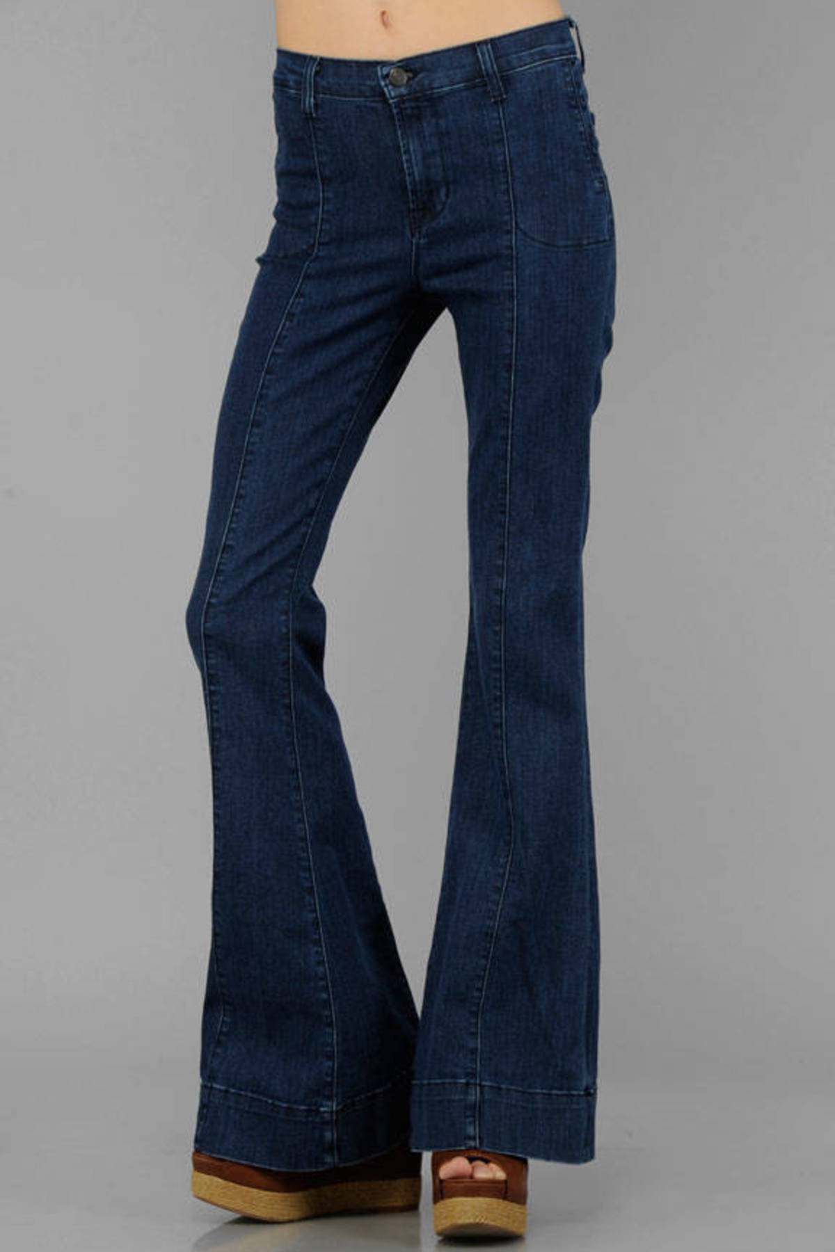 Loni Hi Rise Flare Jeans in Waterloo - $64 | Tobi US