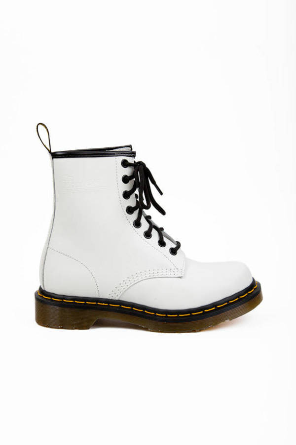 1460 8 Eye Boot in White - $78 | Tobi US