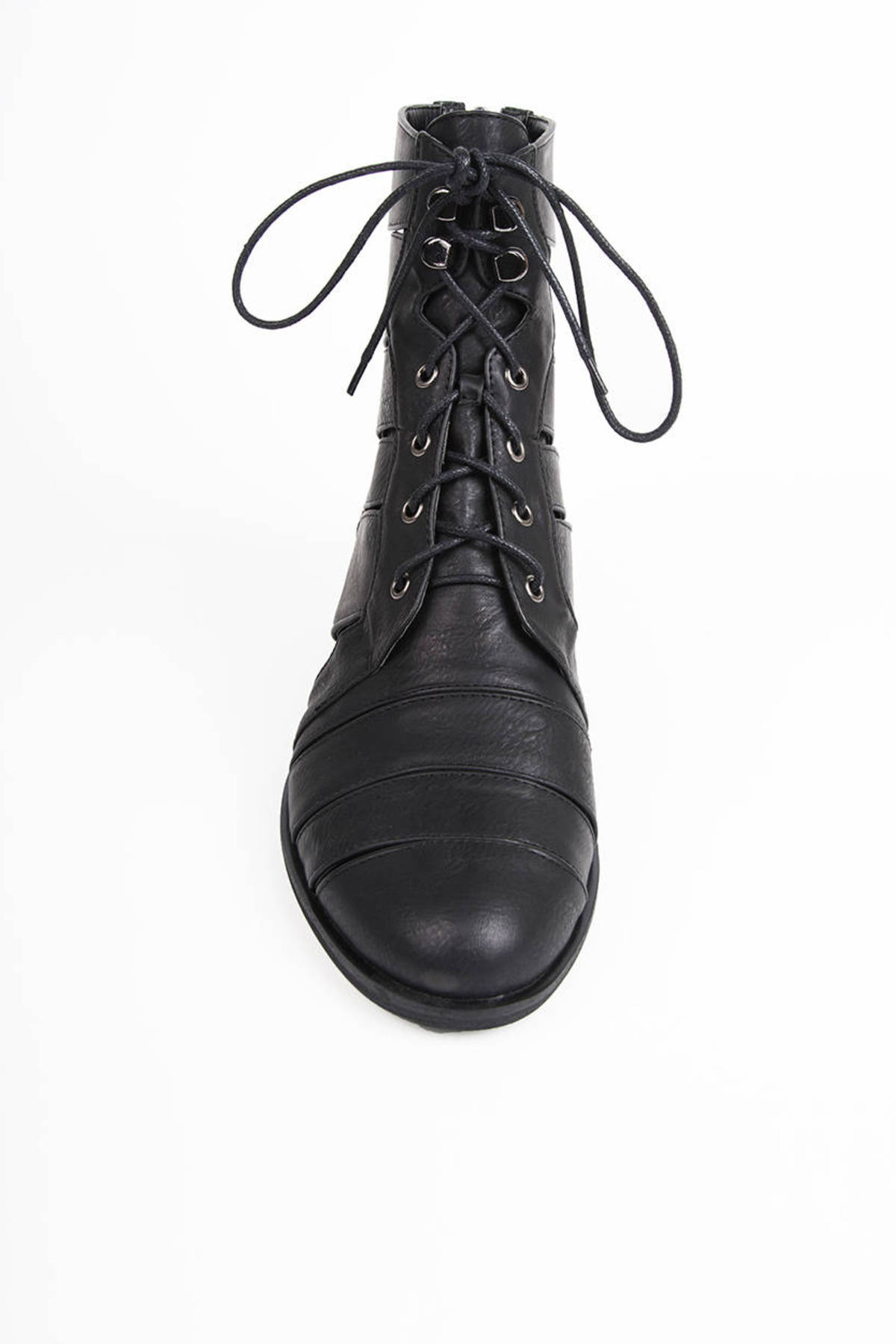 Christina Cutout Boots in Black - $30 | Tobi US