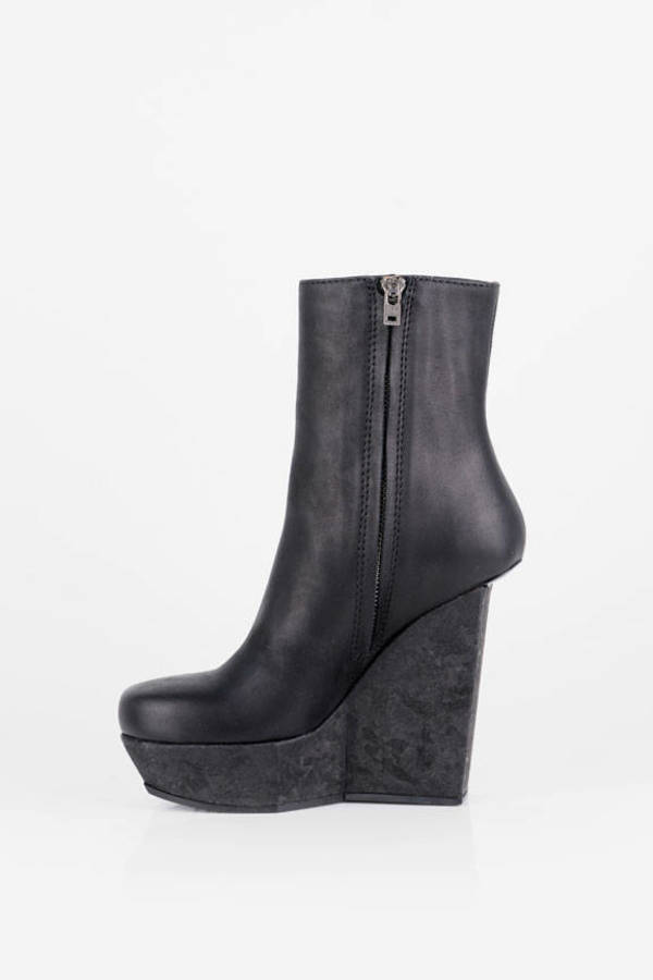 Hydro Suede Boots in Black - $359 | Tobi US