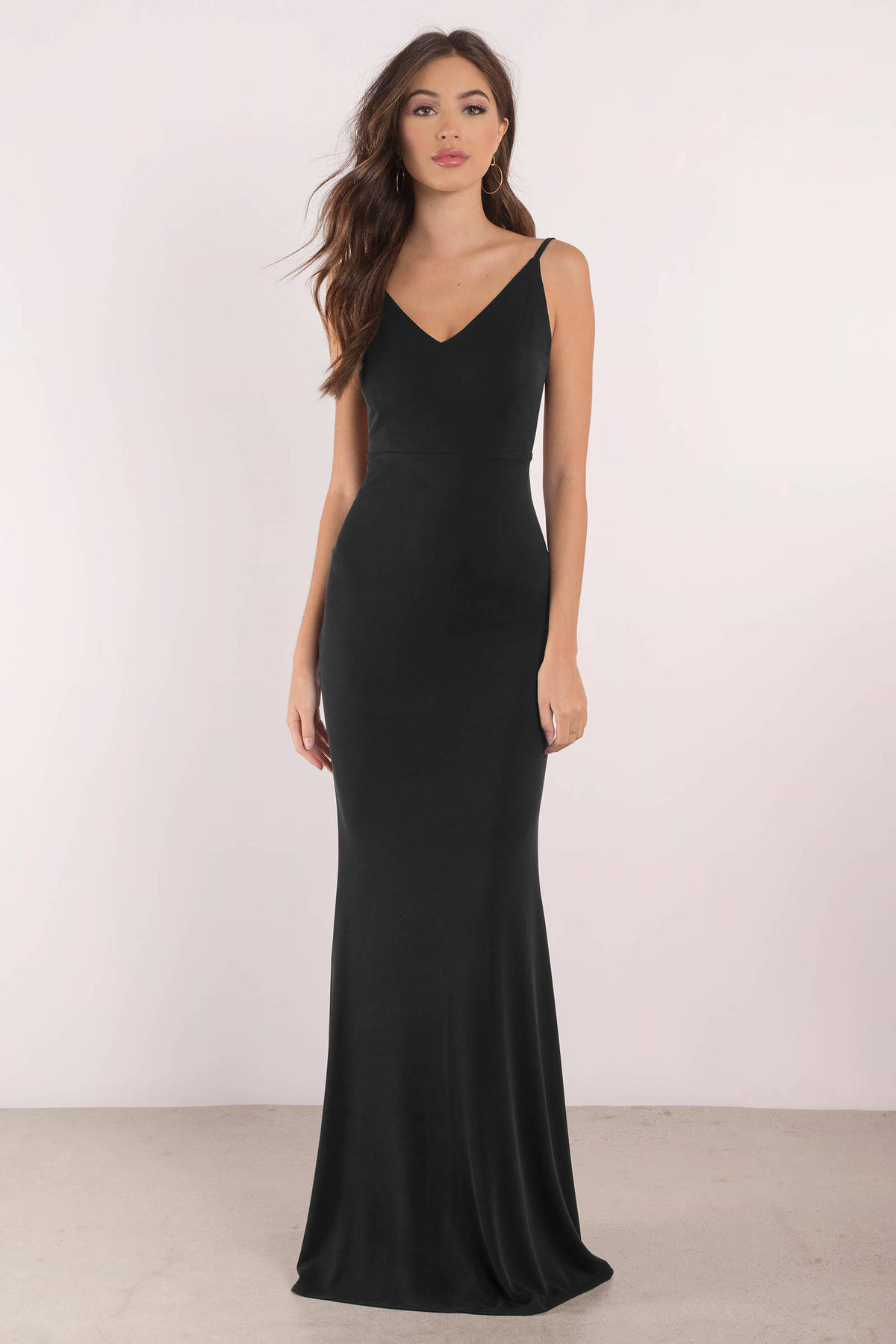 Sexy Black Dress - Open Back Dress - Plunging Neckline