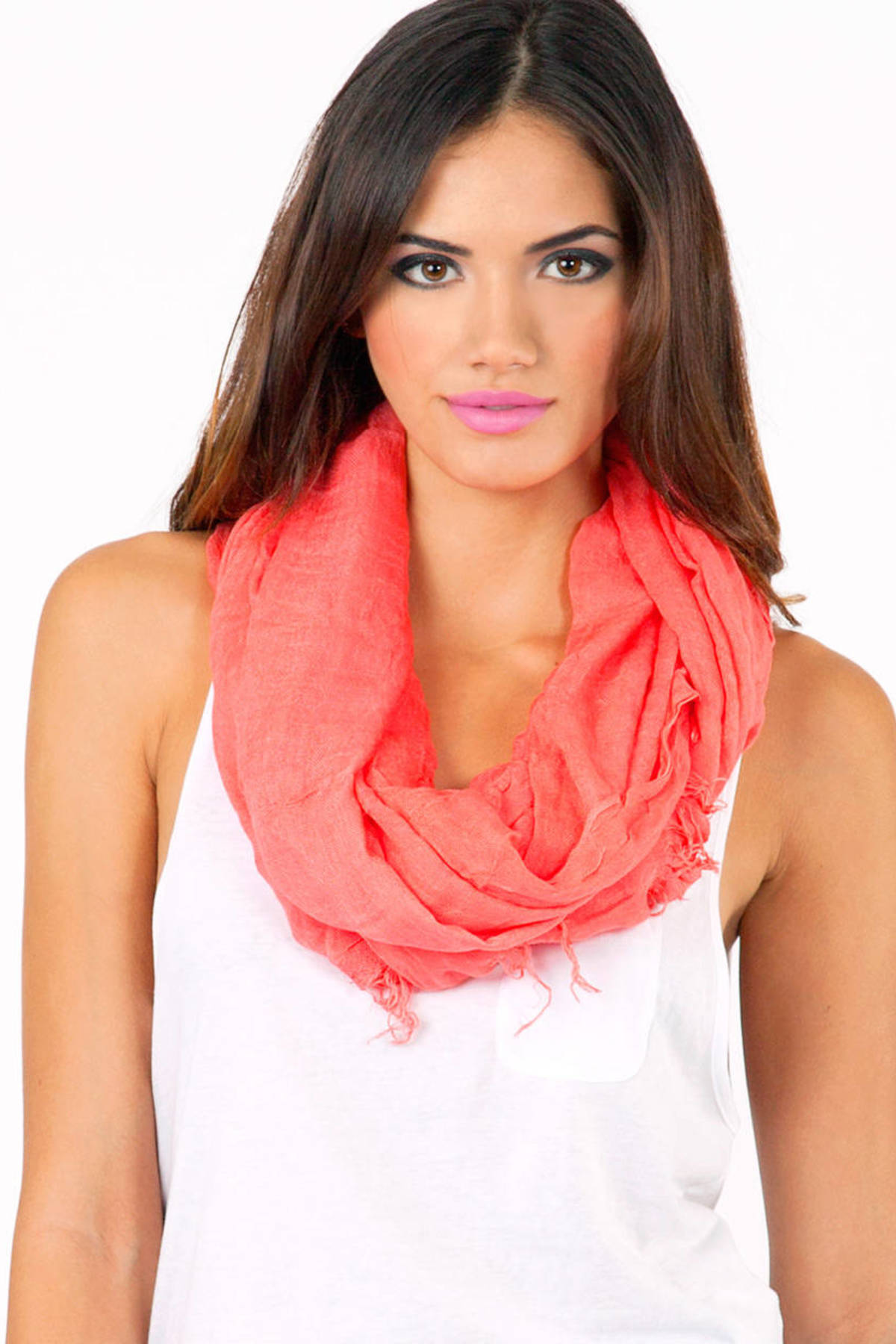 Bold As Love Scarf in Coral - $16 | Tobi US