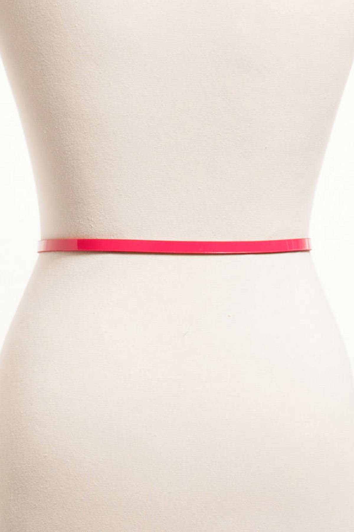 Skinny Patent Belt in Hot Pink - $4 | Tobi US