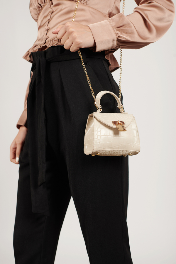 Too Far To Reach Croc Mini Crossbody Bag - $58 | Tobi US