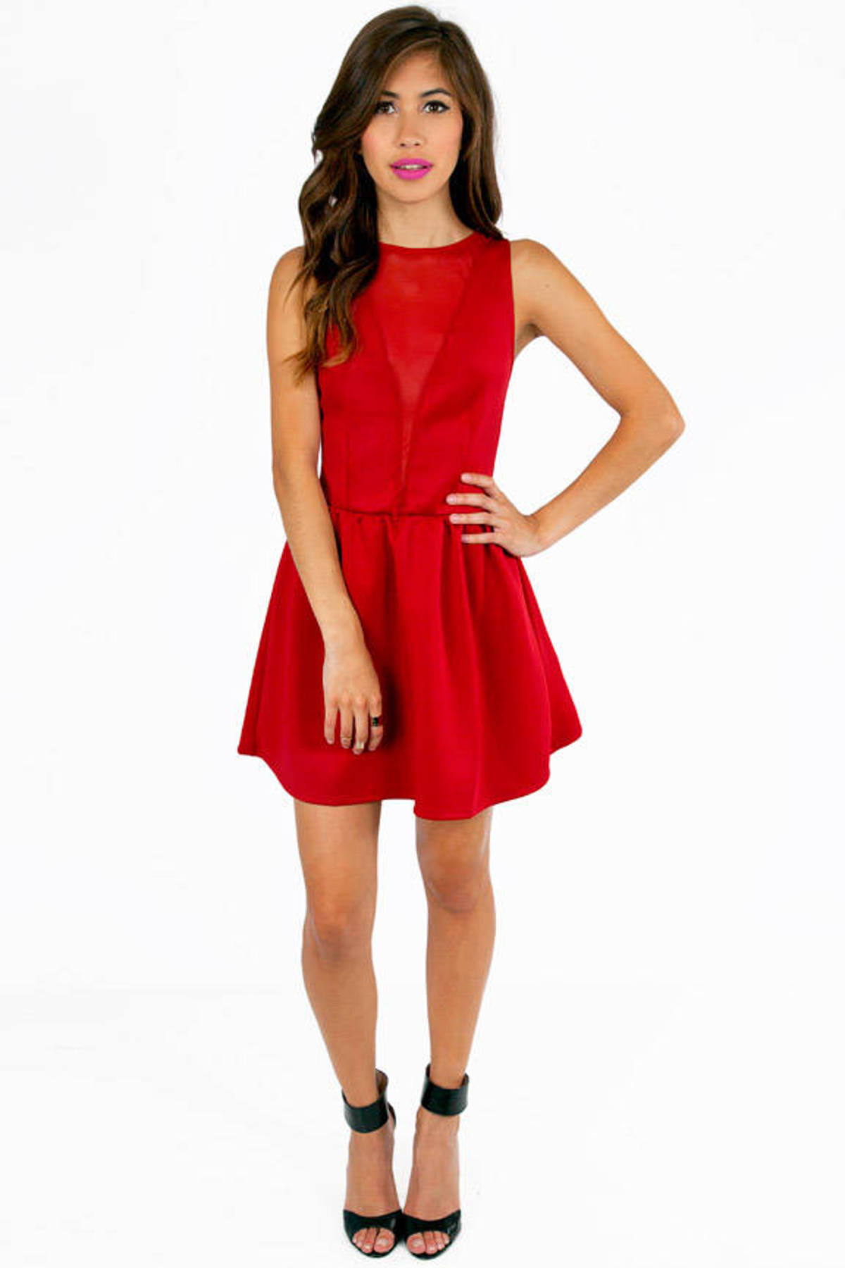 Kalani Cocktail Dress in Red - $40 | Tobi US