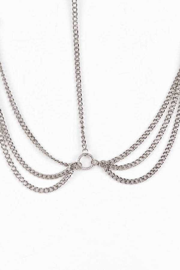 Cleopatra Head Chain in Silver - $12 | Tobi US