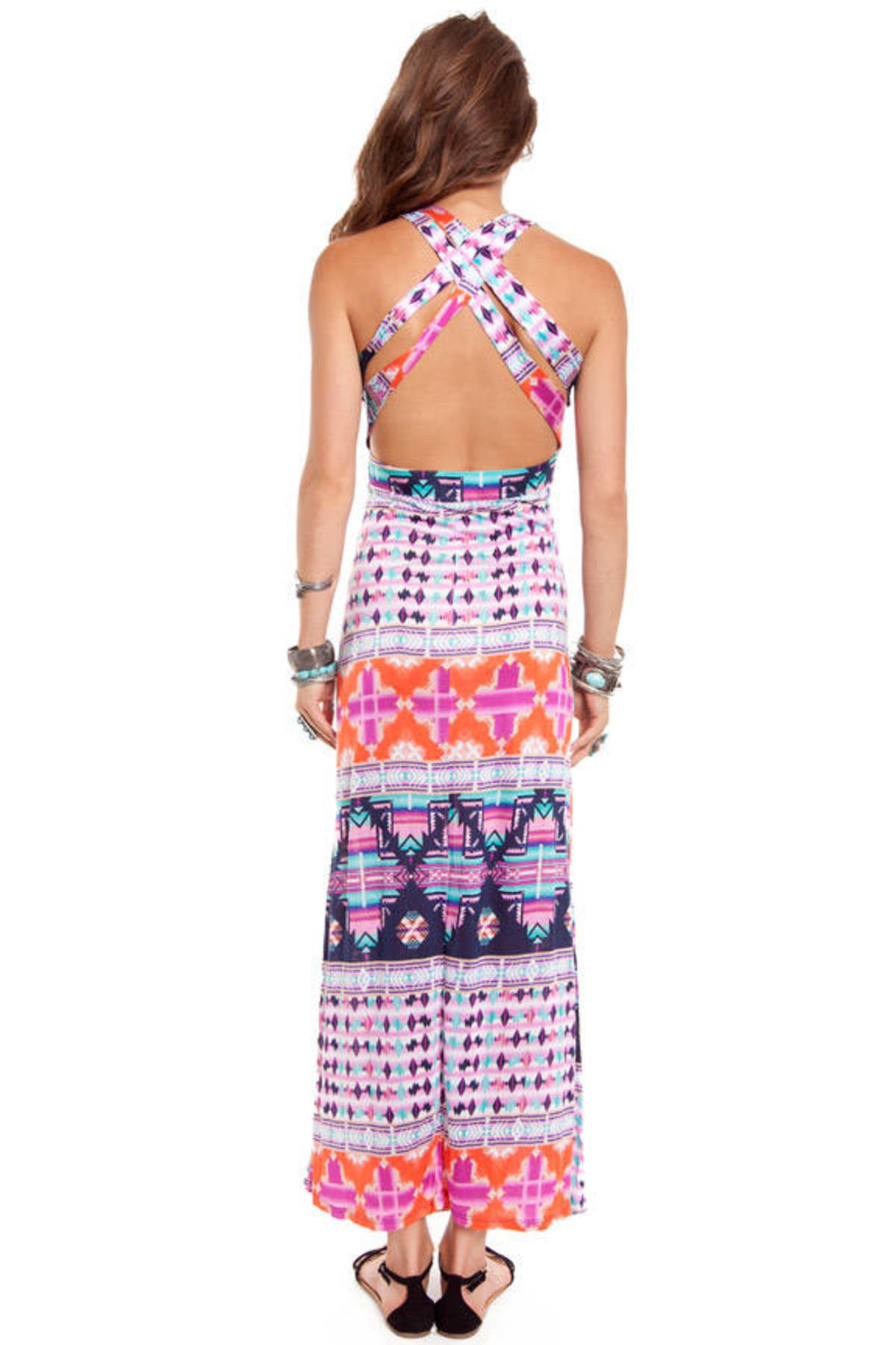 Sonoma Maxi Dress in Violet Multi - $31 | Tobi US