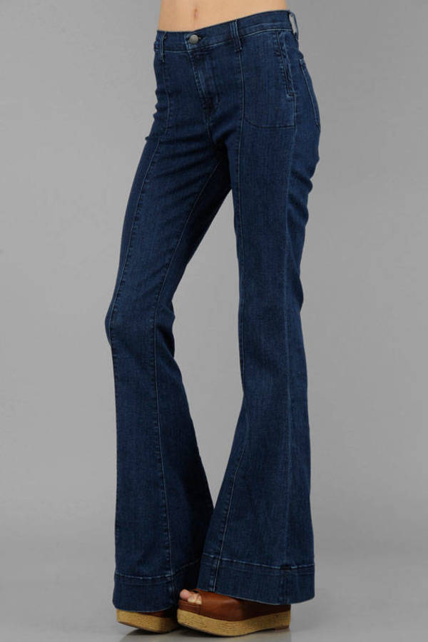 Loni Hi Rise Flare Jeans in Waterloo - $64 | Tobi US