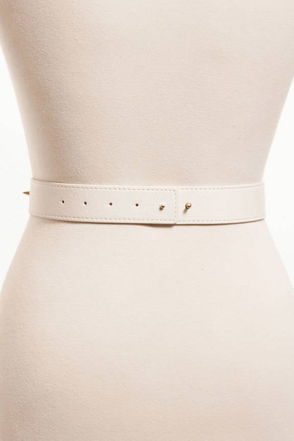 Metal Panel Belt in White - $16 | Tobi US