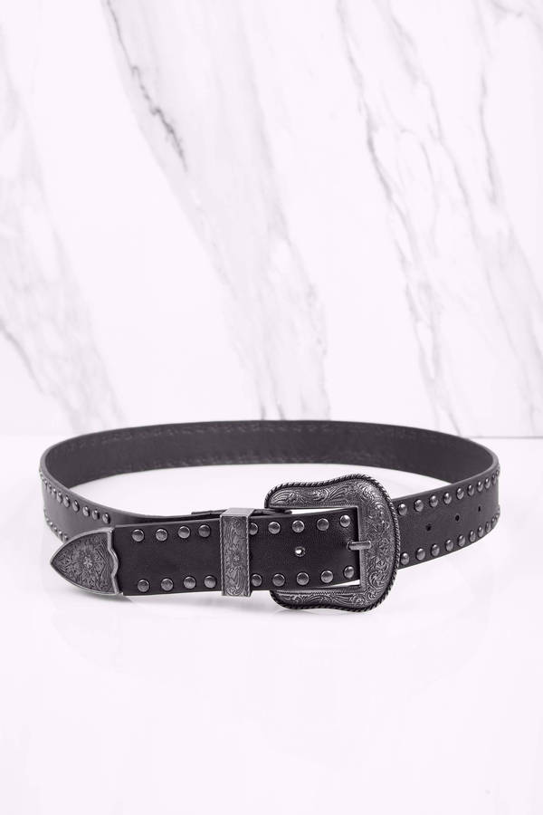 Eisley Black Studded Belt - $18 | Tobi US