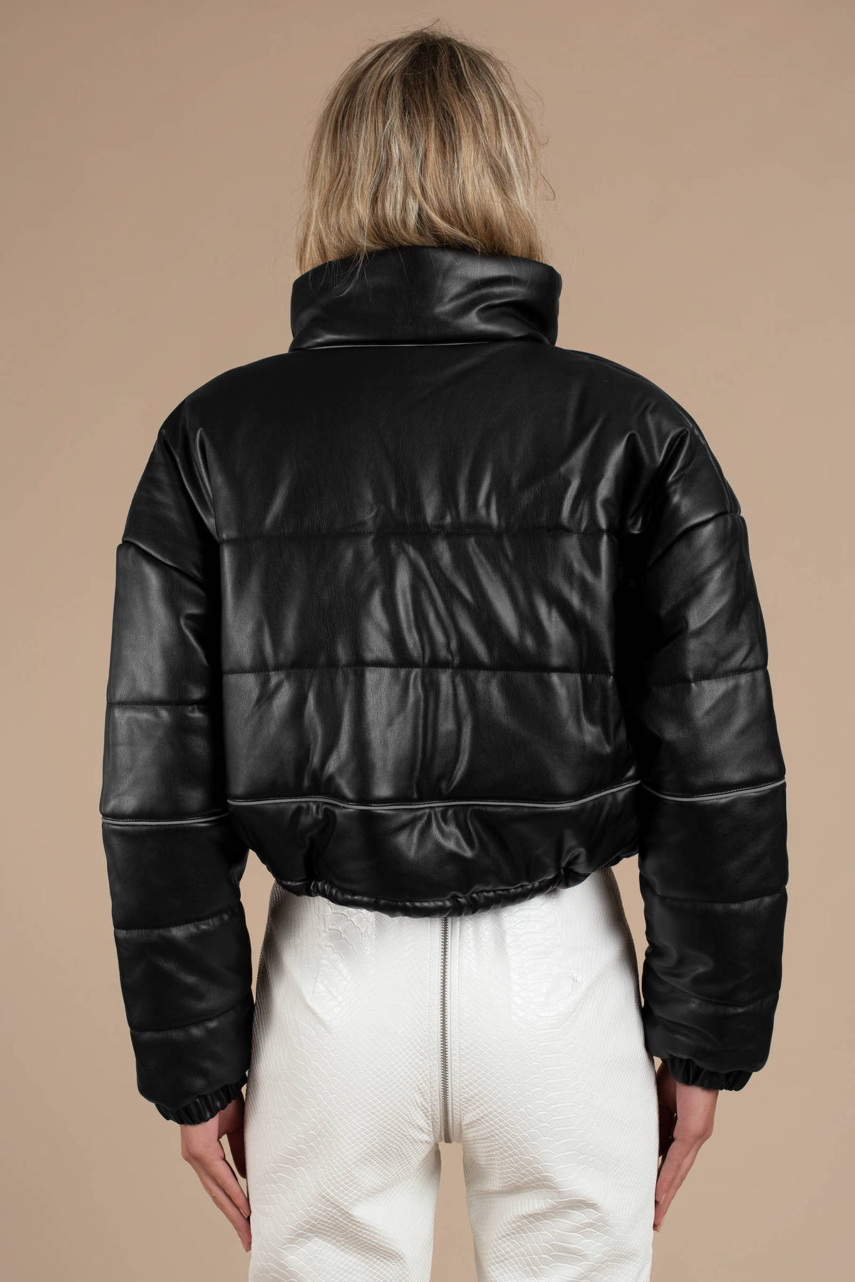 Black I.AM.GIA Coat - Short Puffer Jacket - Black Puffy Jacket