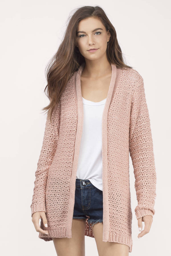 Blush Cardigan - pink Cardigan - Knitted Cardigan - Blush Sweater