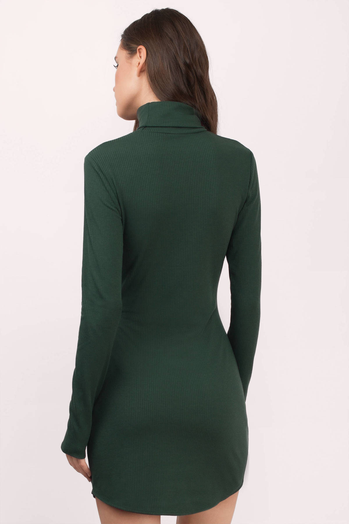 Cute Green Bodycon Dress Turtleneck Dress Bodycon Dress