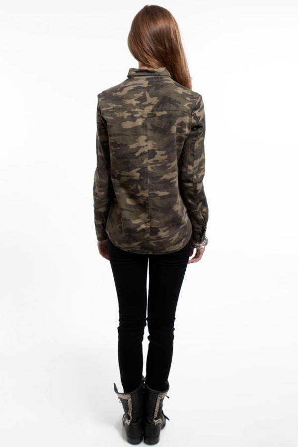 Girl Scouter Military Jacket in Olive - $30 | Tobi US