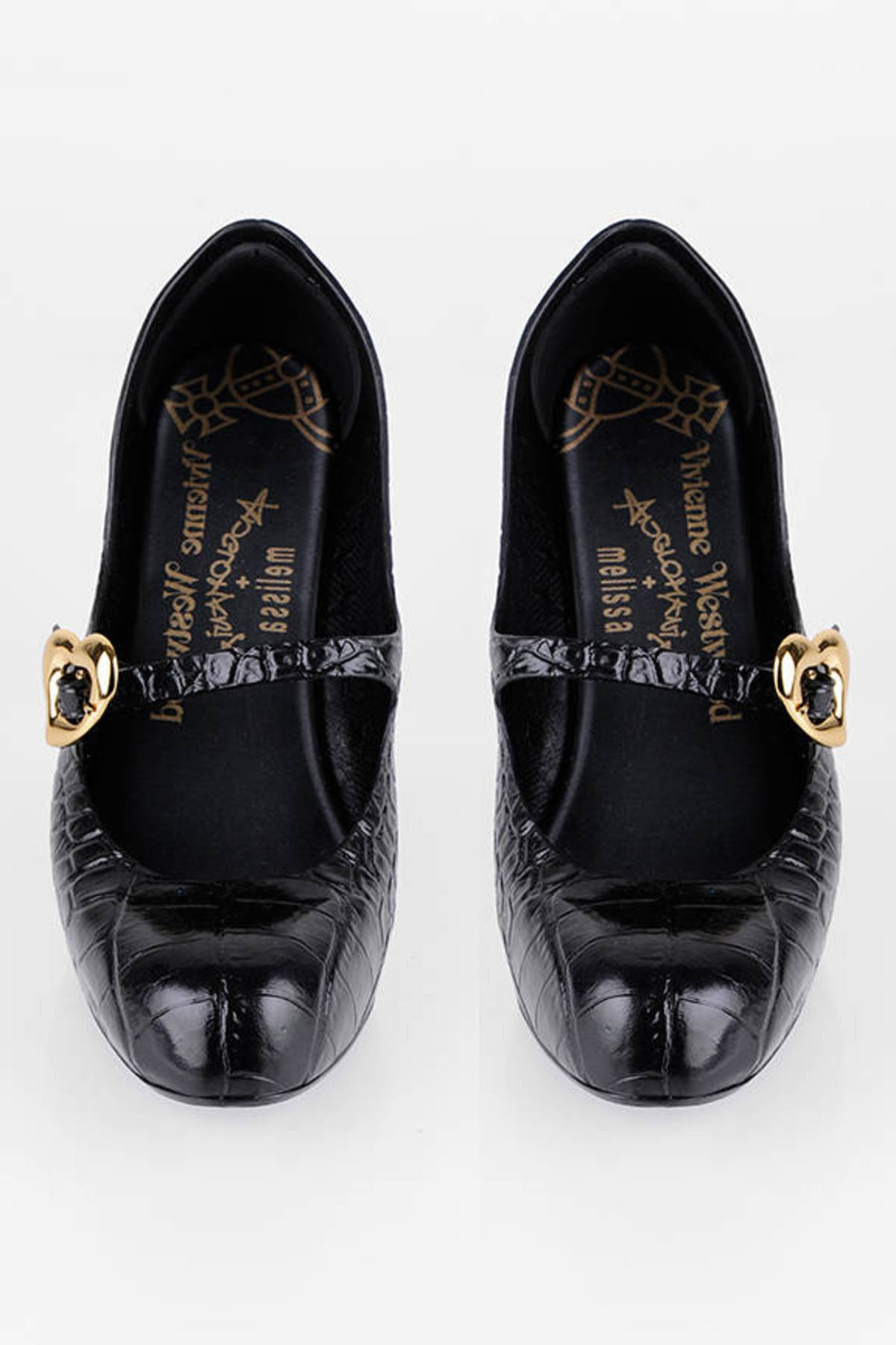 Vivienne Westwood Anglomania x Melissa Croco Mary Janes in Black - $93 ...