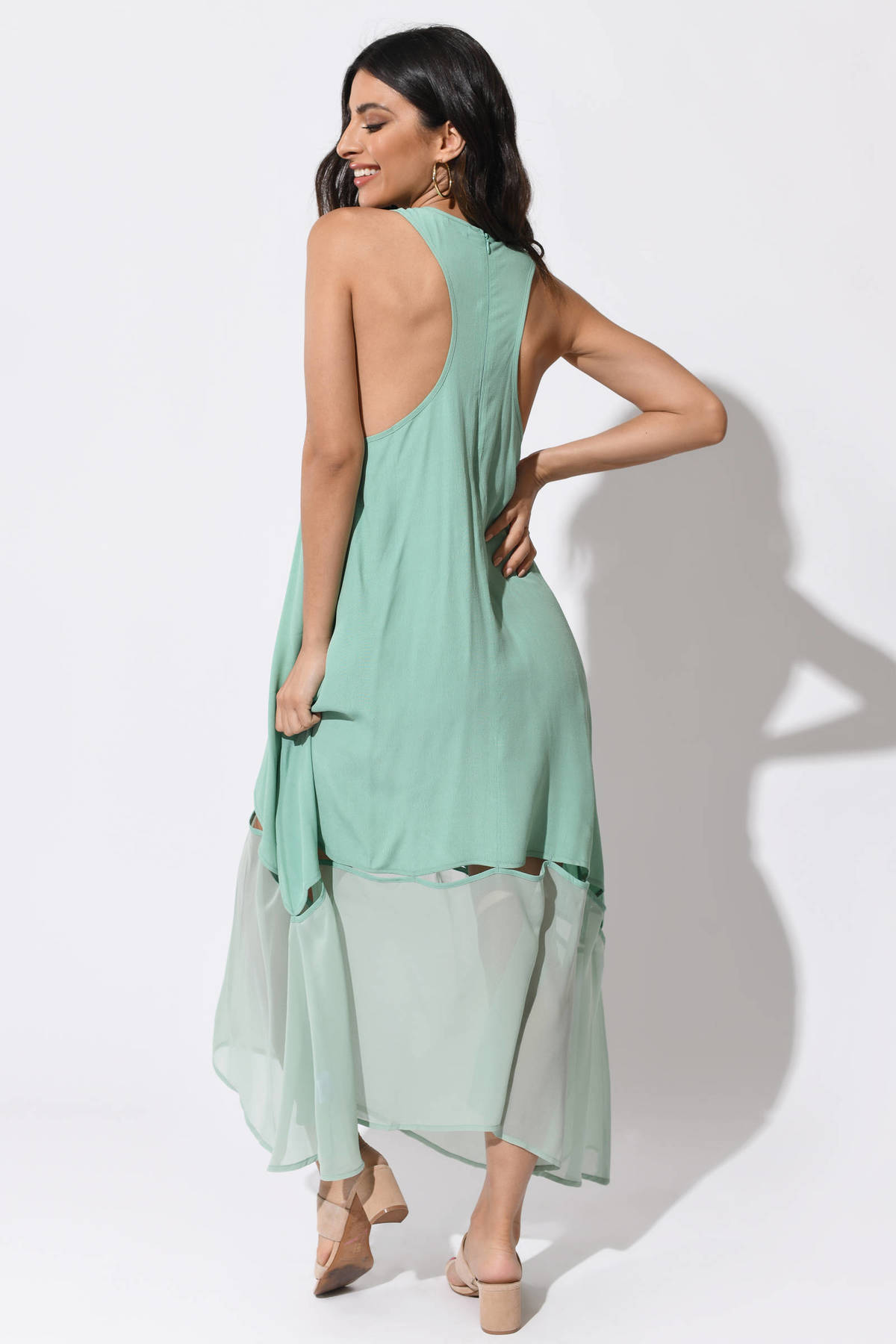 Sexy Pistachio Dress - green Dress - Cut Out Dress - Seafoam Dress