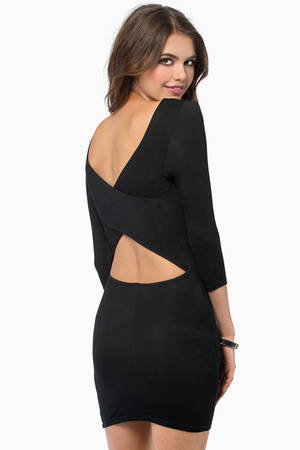 Around The Back Dress in Black - $48 | Tobi US