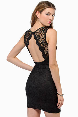 Space Lace Dress in Black - $26 | Tobi US