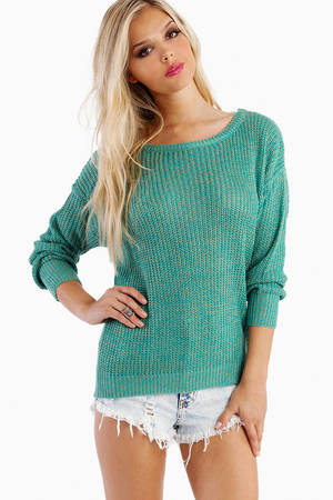 Sandra Sweater in Jade - $20 | Tobi US