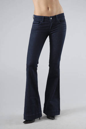 Blue J Brand Jeans - Retro Jeans - Blue Bell Bottom Jeans
