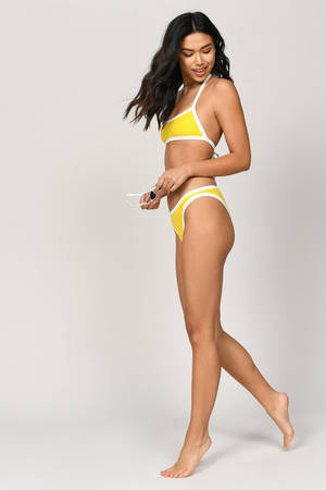 White halter bikini top - Real Naked Girls