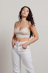 All I Want Is You Beige Button Back Cami Crop Top