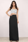 Making It Count Black Maxi Skirt