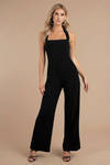 Out of Bounds Black Jumpsuit