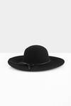 Reese Wool Black Floppy Hat