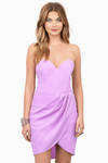 Cupids Lover Lavender Wrap Dress