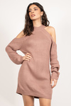 Half Thought Rose Sweater Dress