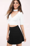 Ultimate Distraction White Crop Top