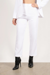 Work With It White Suit Pants