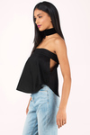 Cabo Black Strapless Top