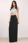 Making It Count Black Maxi Skirt