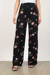 Where Did Our Love Grow Black Multi Floral Pants
