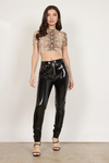 Perfect Control Black Patent Leather Pants