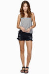 Rips And Tares Shorts in Black